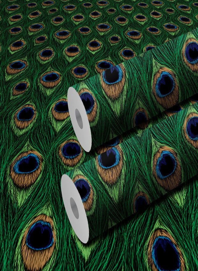 WallDaddy Pack Of 2 Wallpapers | | Wallpaper For Wall Sticker For Kitchen Wallpaper For Drawing Room And | Wallpaper For Bedroom Self Adhesive Green Wallpapers (Morepankh) - Image 1